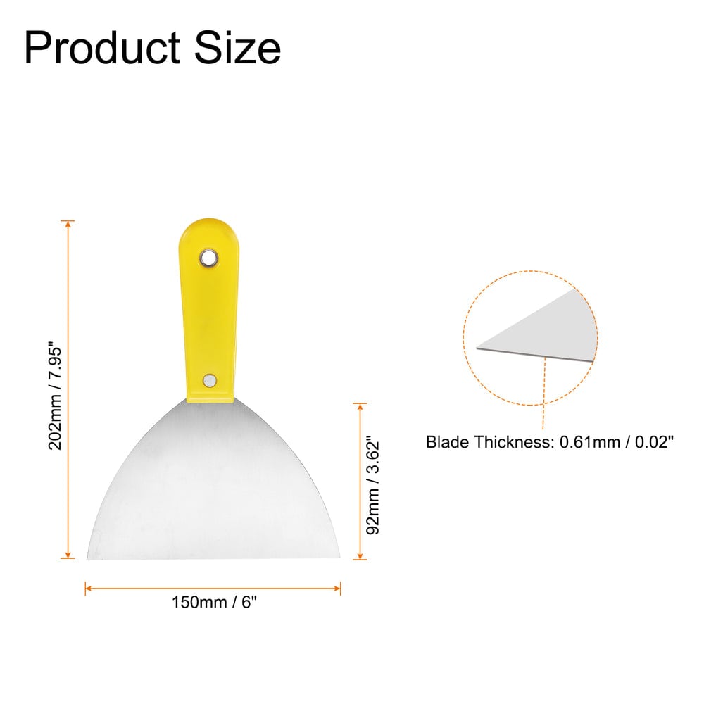 Blade 150 mm wide, 202 mm overall, 0.61 mm thick