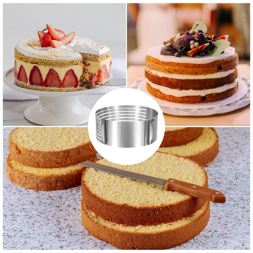 Cakes cut into layers