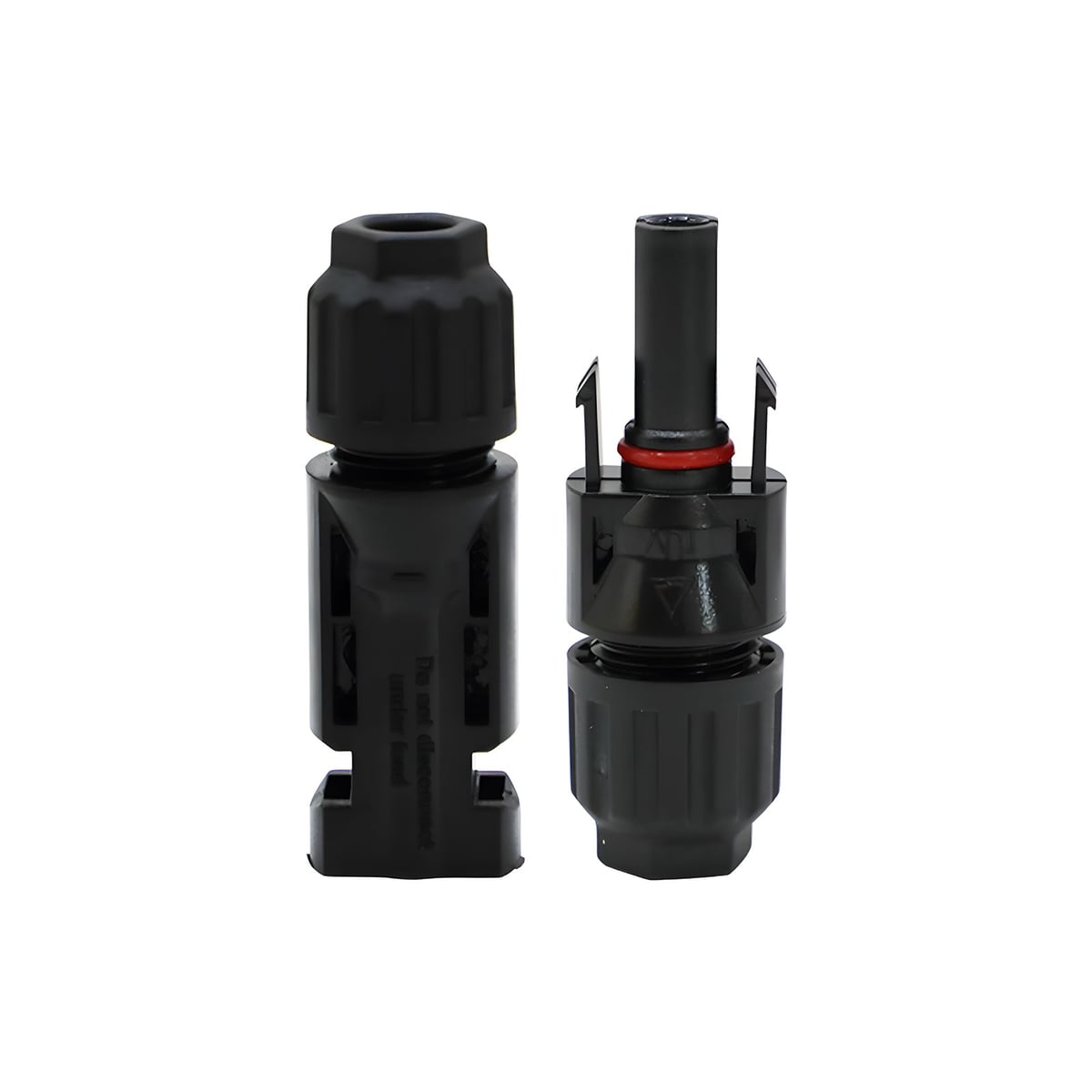 Male and female MC4 connectors