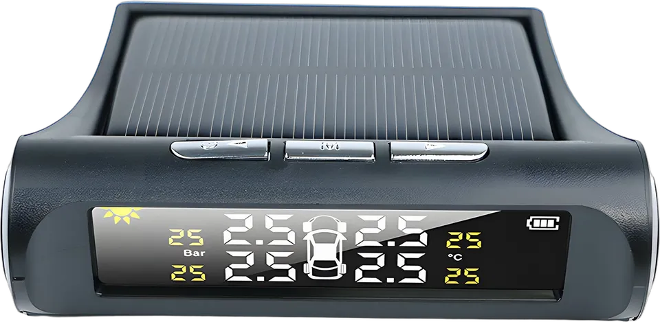 Solar tire pressure monitor