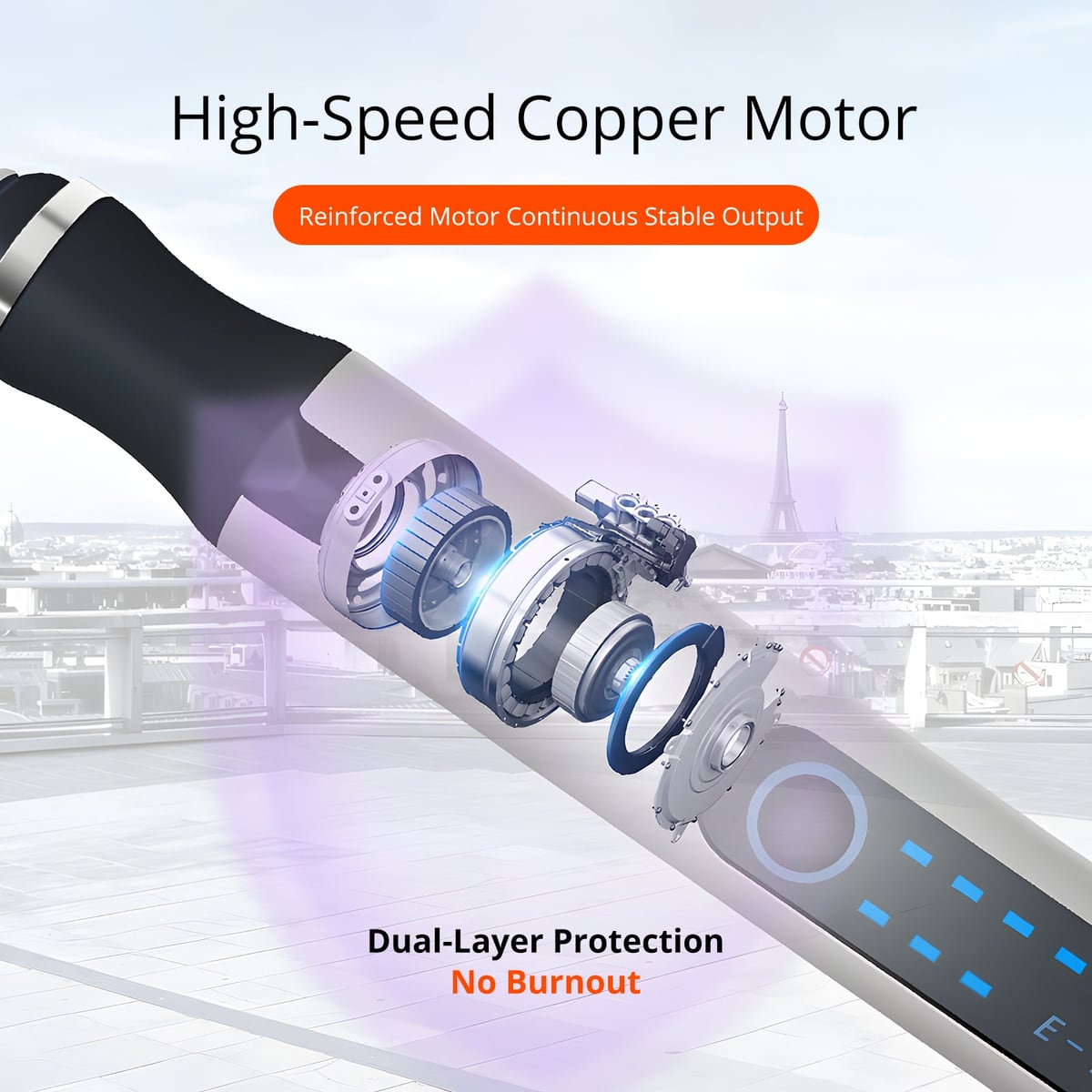 Inside the copper motor