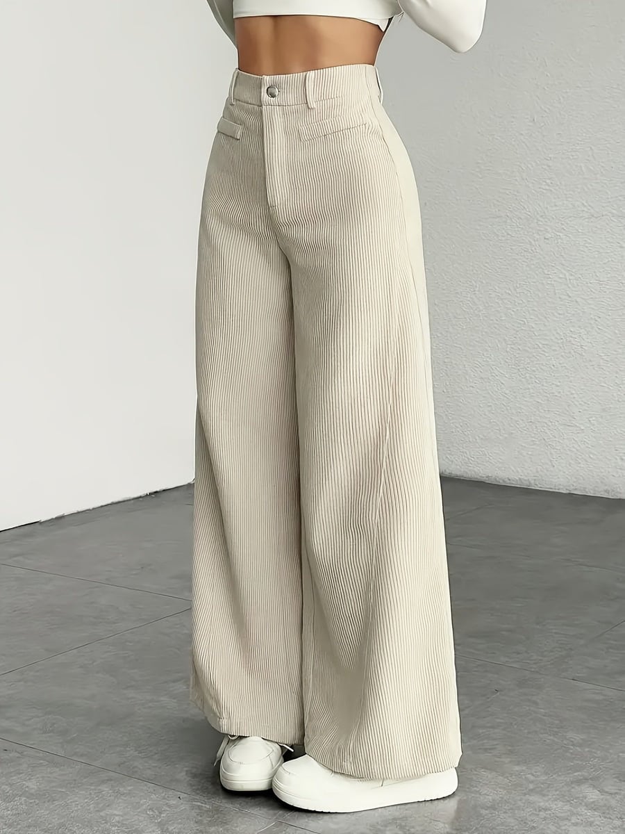 Cream pants, full length