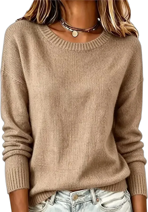 Crew-neck pullover sweater