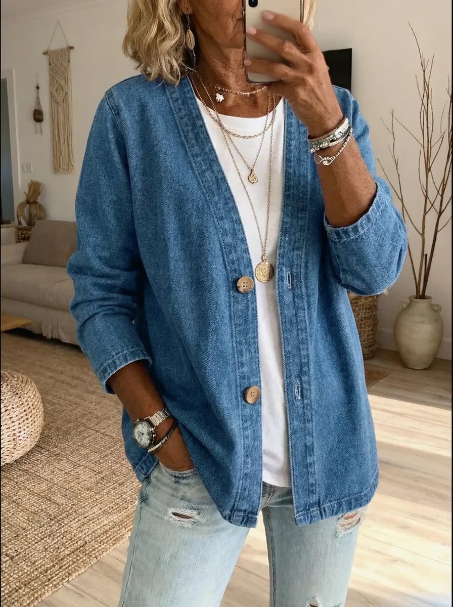 Blue denim jacket