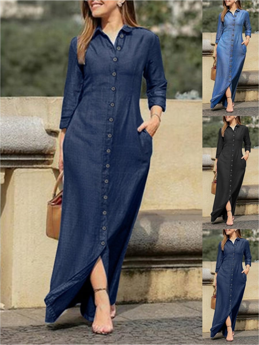 Deep blue, full length