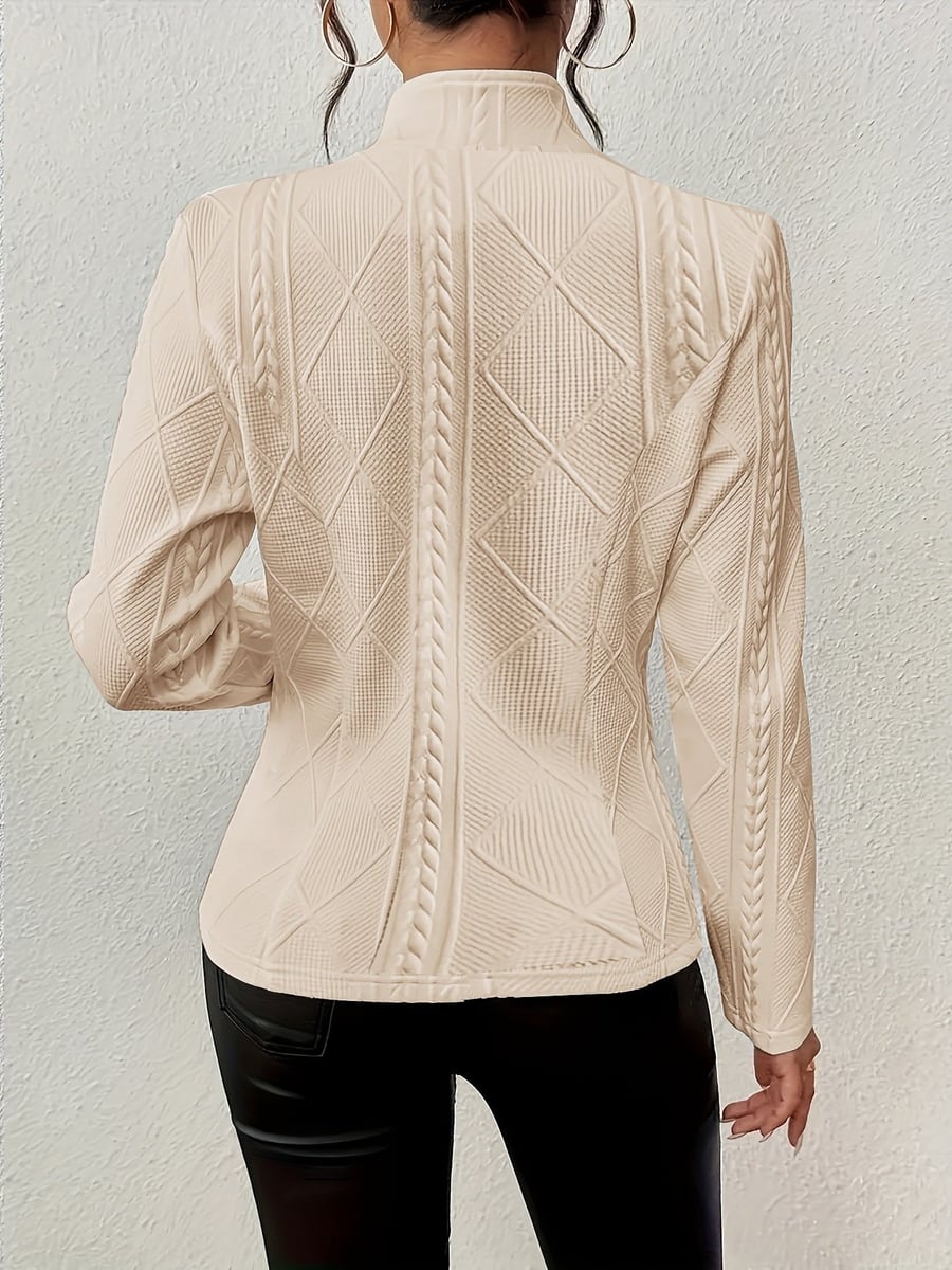 Back view in khaki