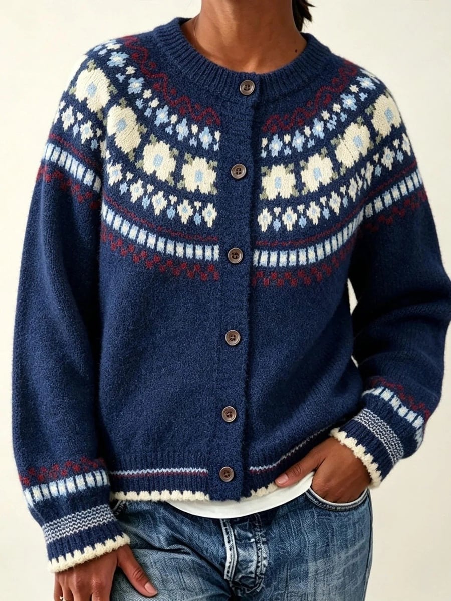 Navy cardigan