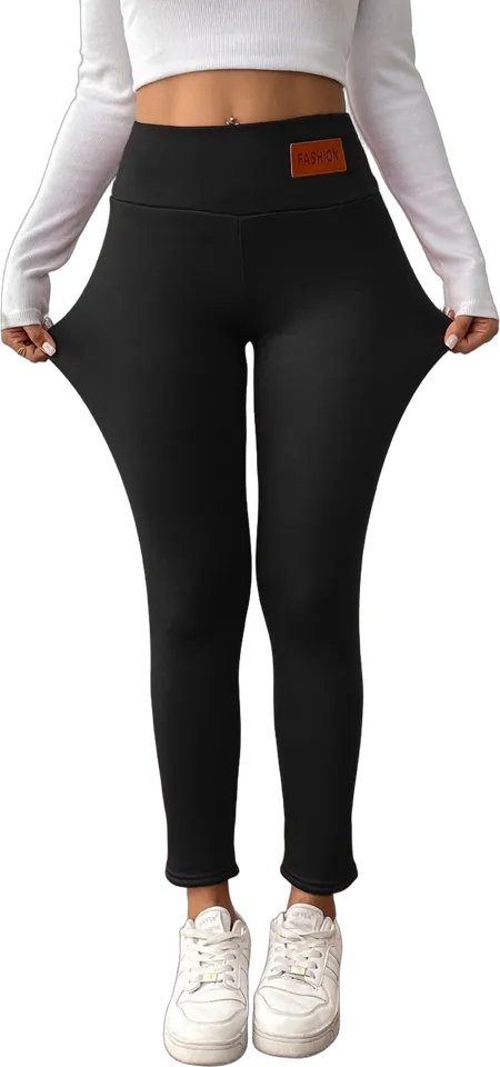 Leggings de tiro alto forrados