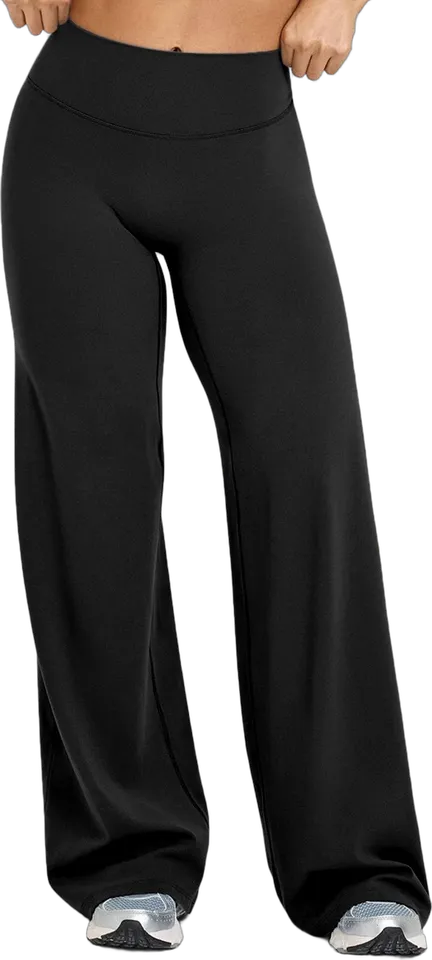 Pantalón de yoga ancho de talle alto