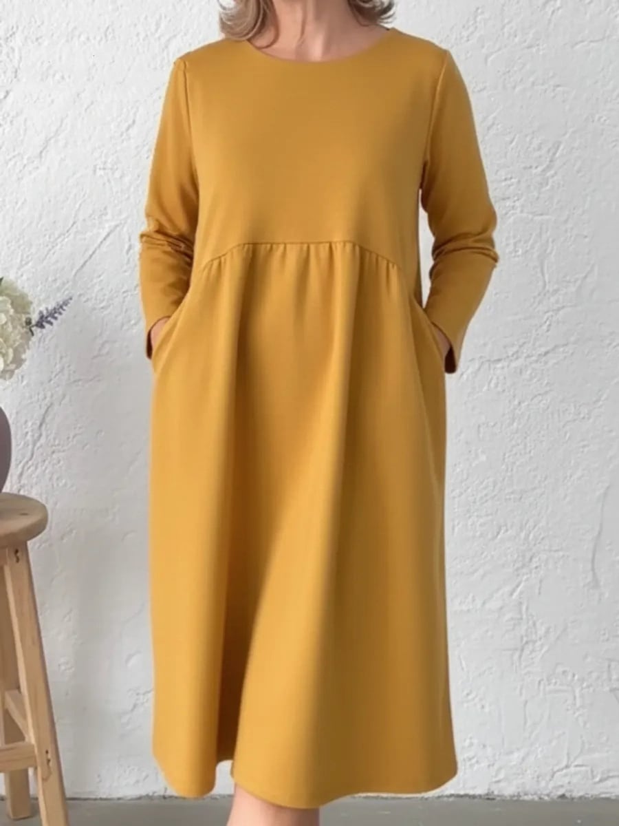 Yellow dress from the front