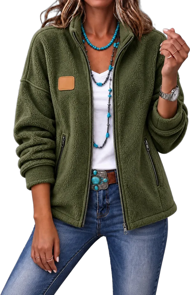 Polar fleece zip jacket