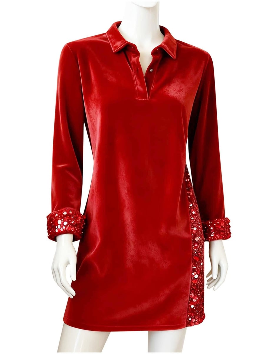 Red dress on a mannequin