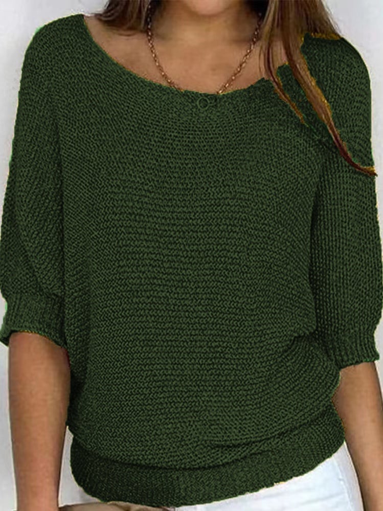 Top de punto verde oscuro