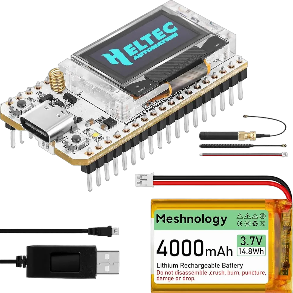 ESP32 LoRa V3 보드 4000mAh 배터리 키트