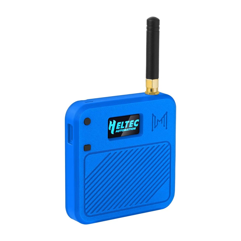 Blue case with antenna