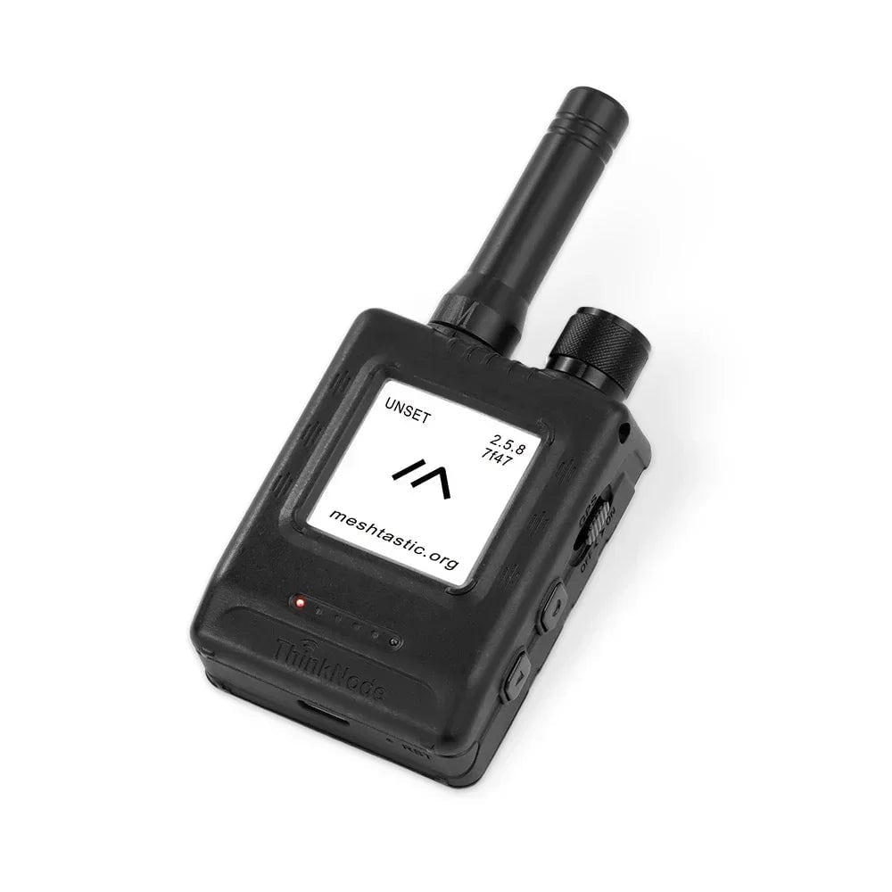 The unit and antenna at an angle