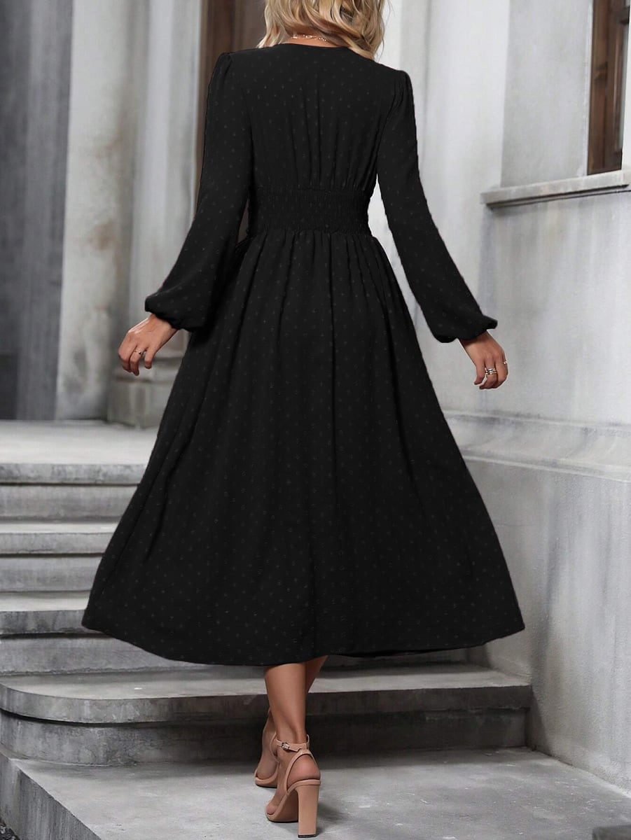 In black