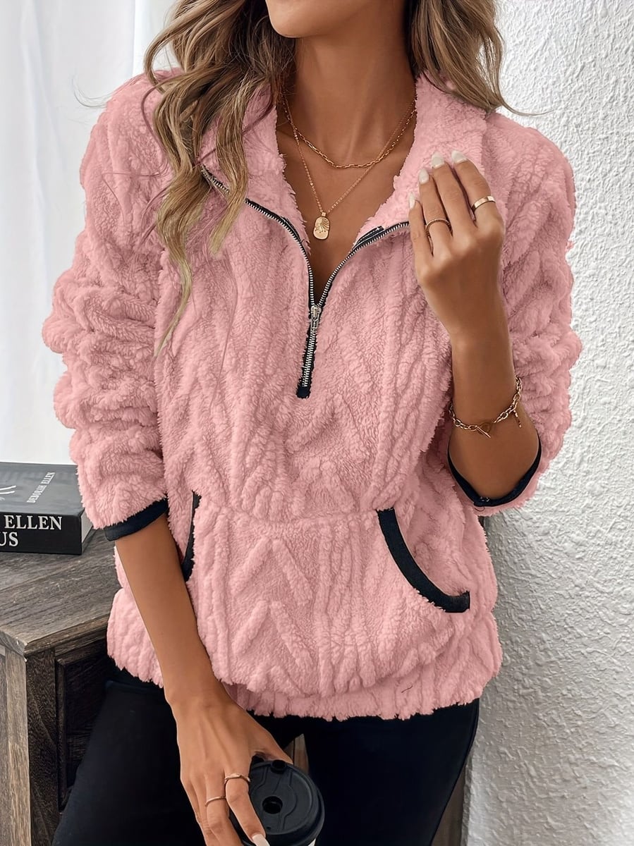 In pink