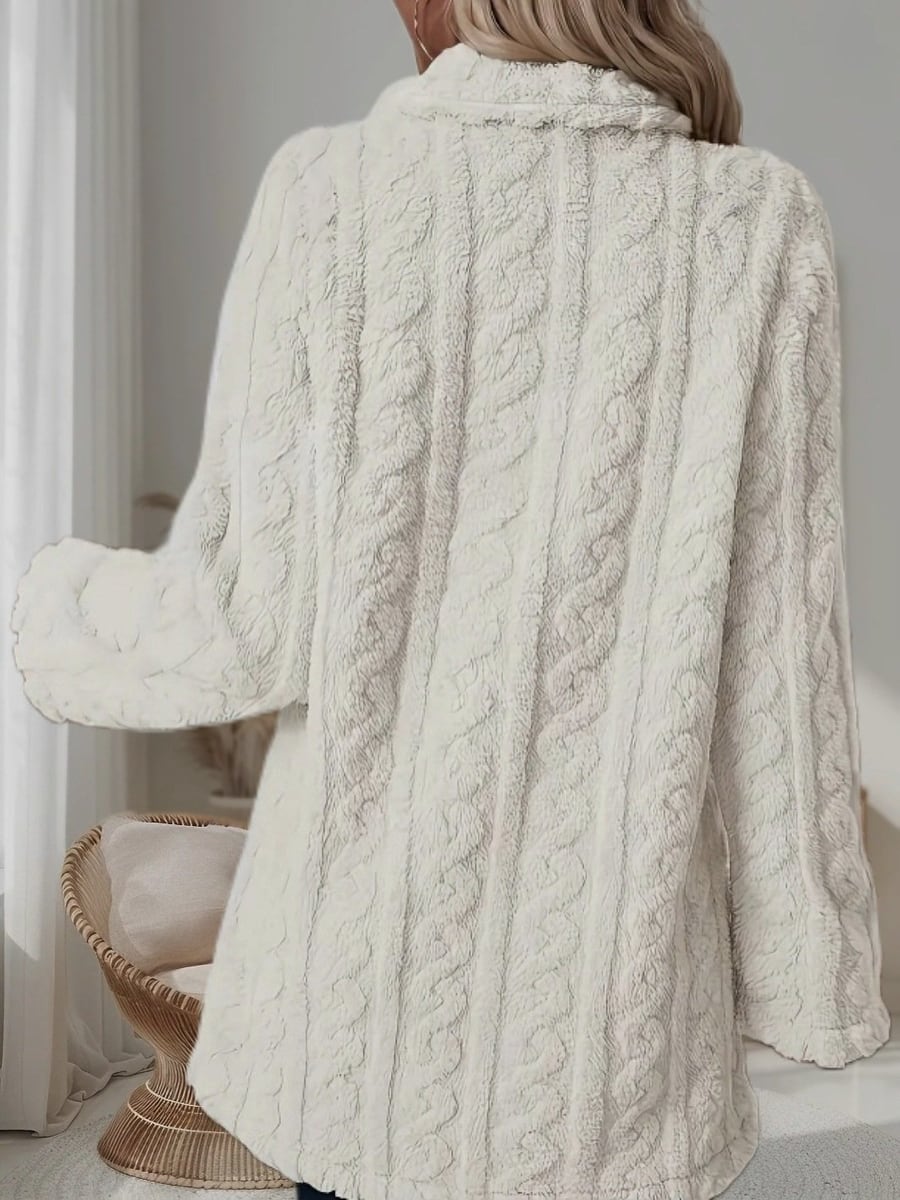 The white coat from the back