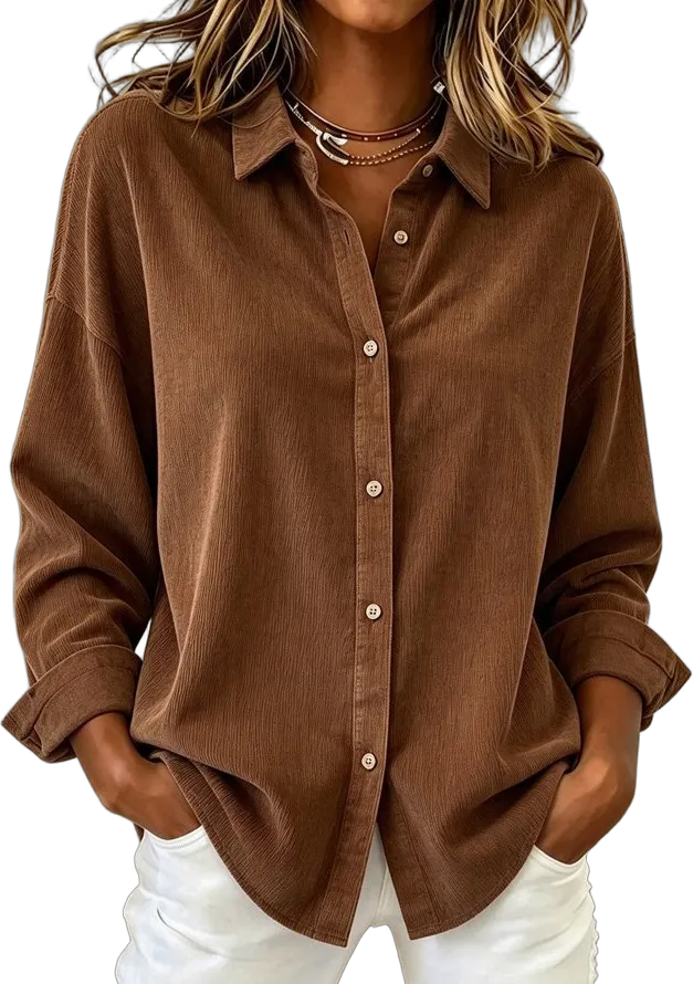 Corduroy oversized shirt