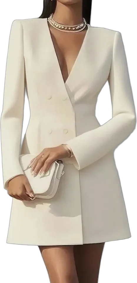 Double-breasted blazer dress