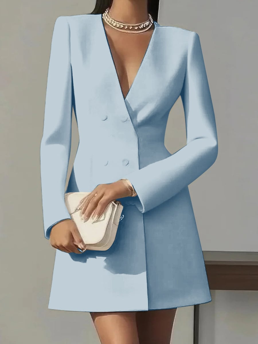 In blue