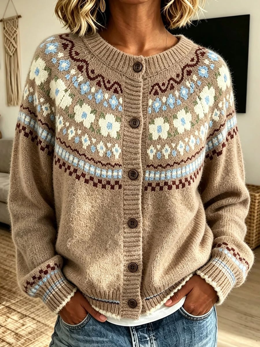 Khaki, buttoned, from the front