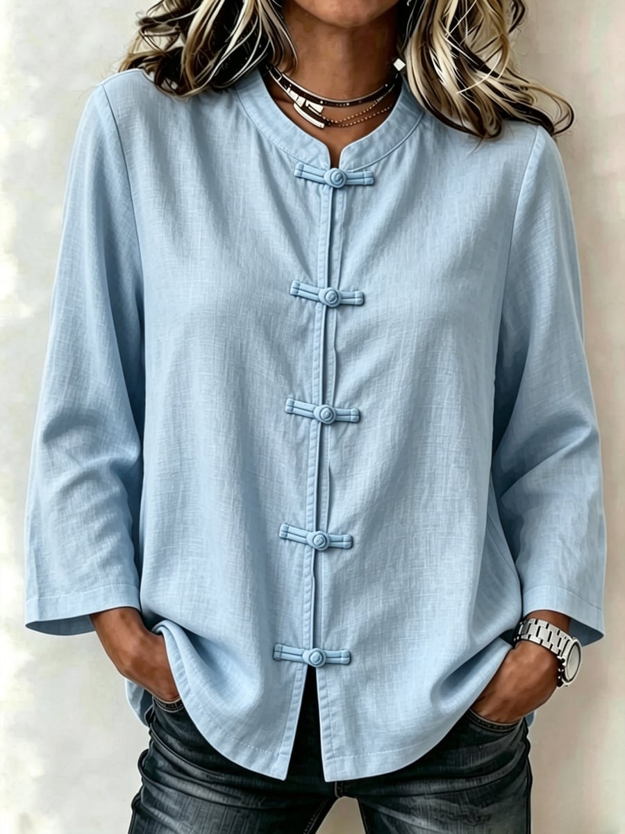 Blue, from the front