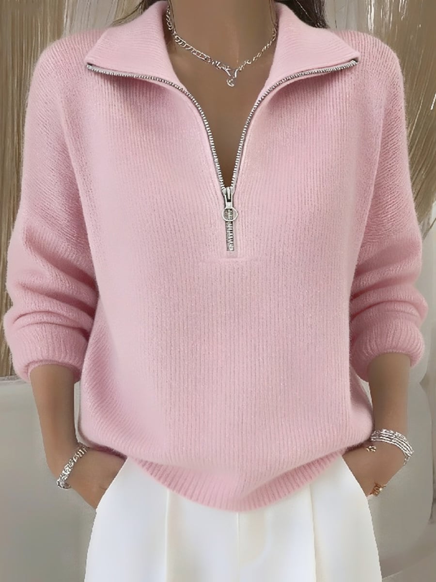 In pink