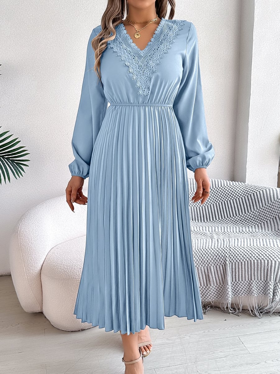 In sky blue