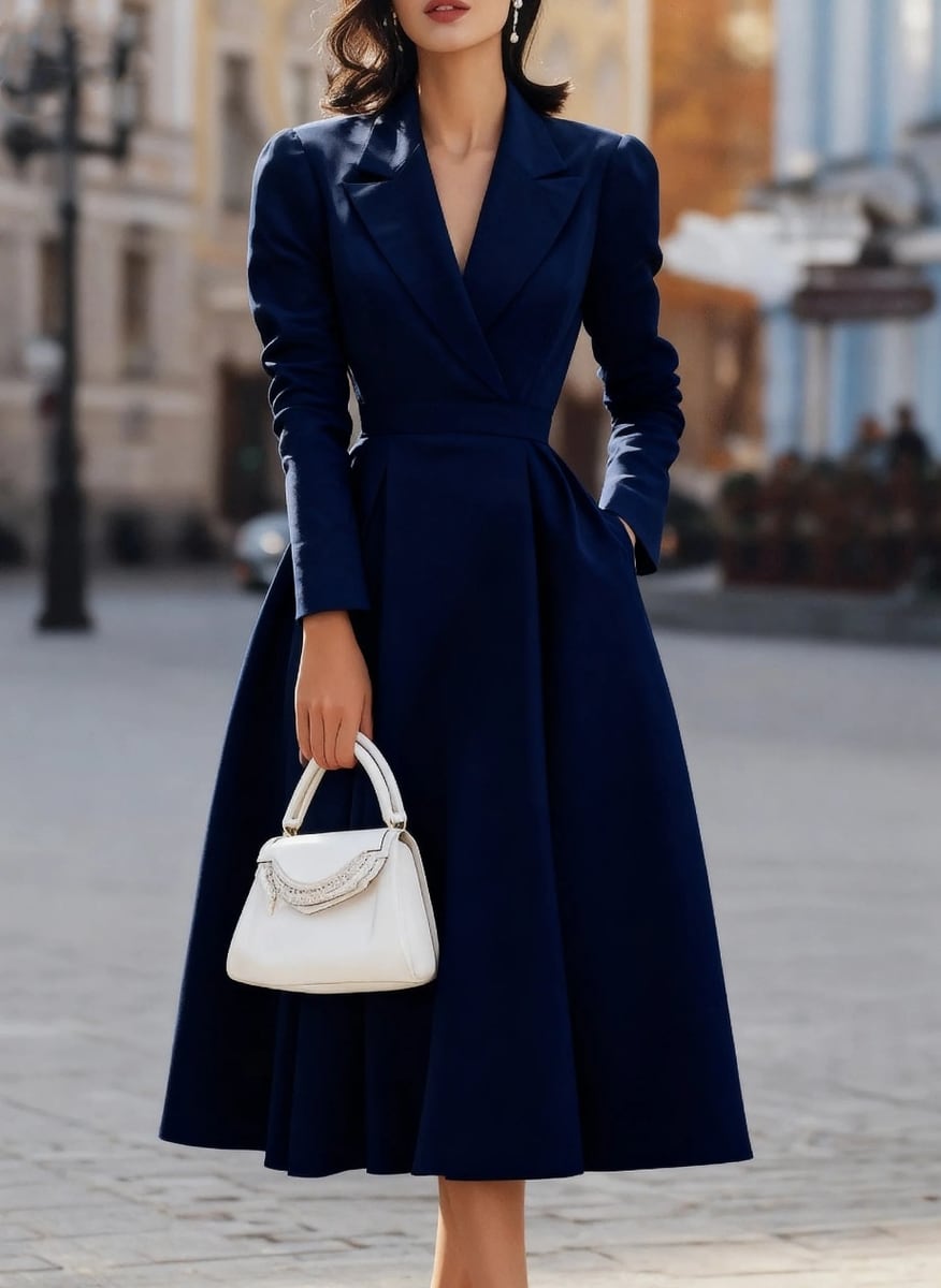 In navy