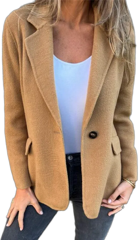 One-button lapel jacket