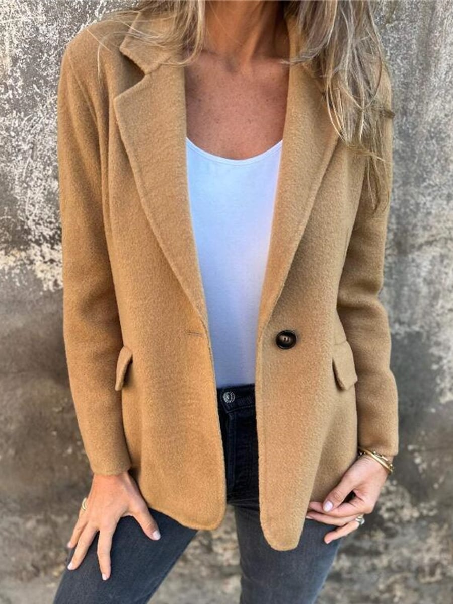 The khaki jacket from the front