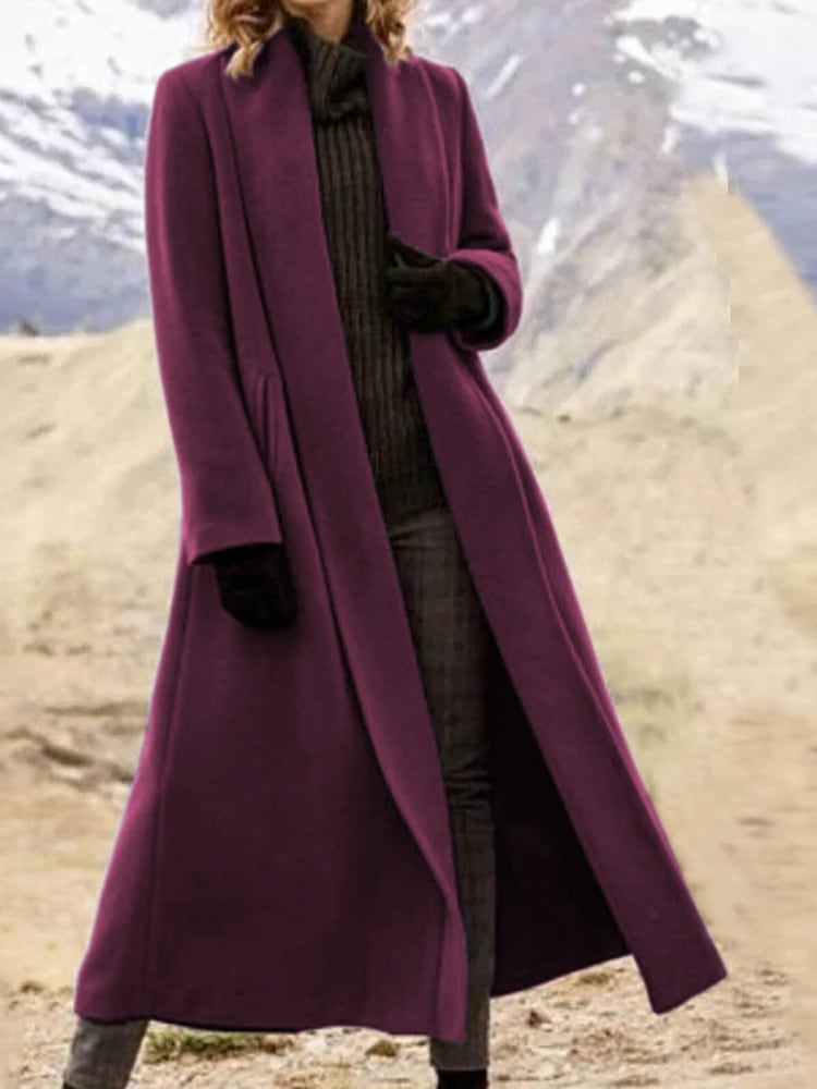 In purple