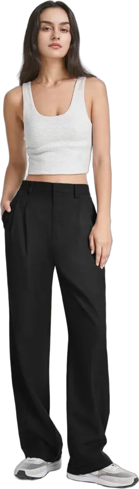 Pantalón ancho de pinzas