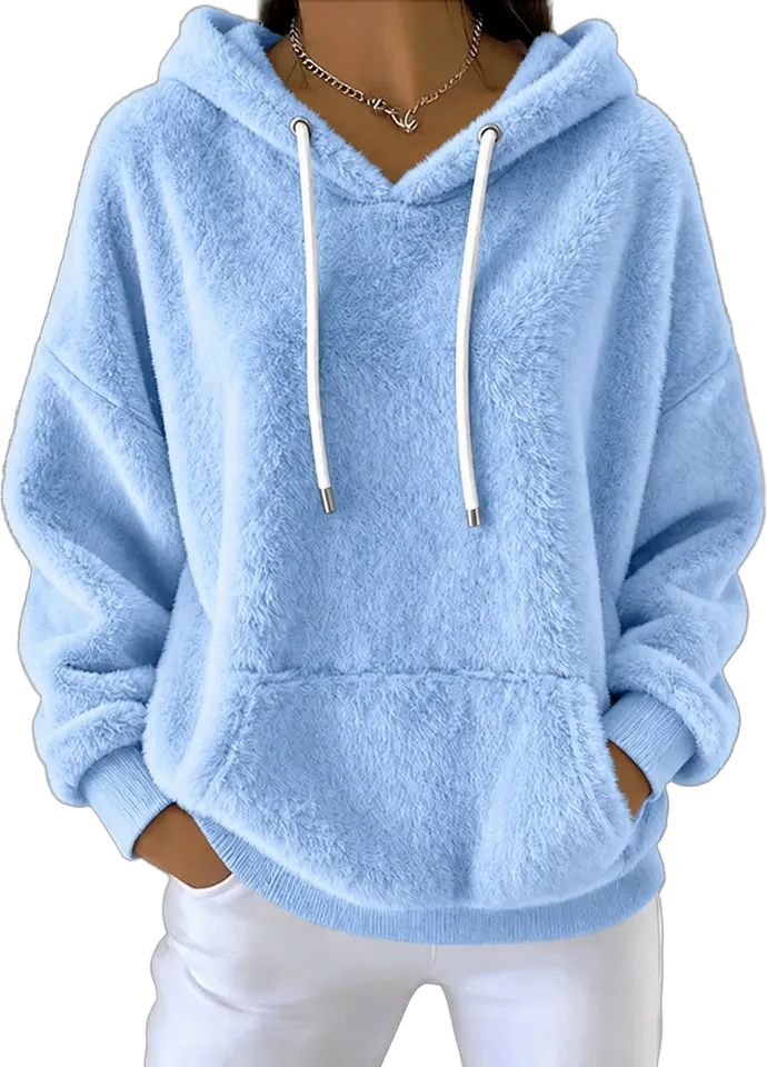 Plush pocket hoodie