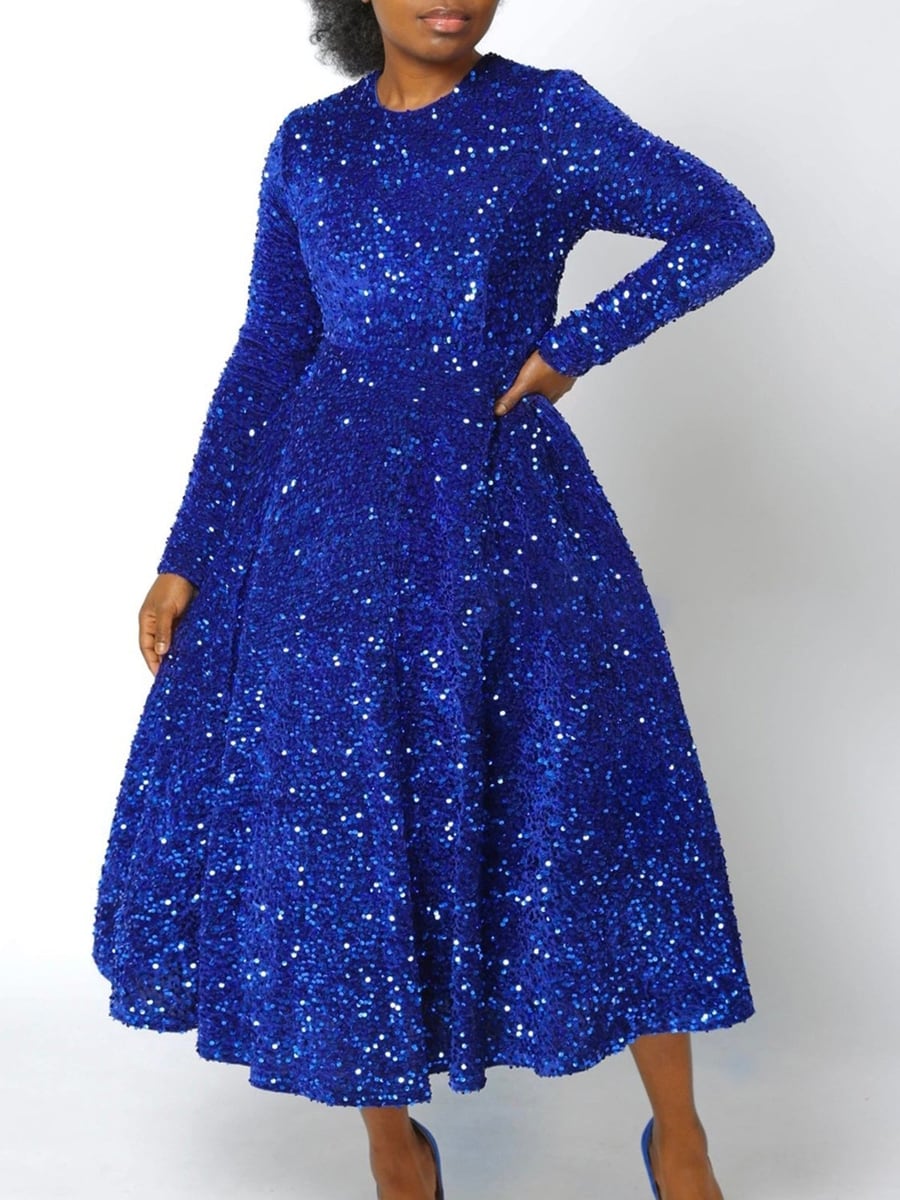 In royal blue