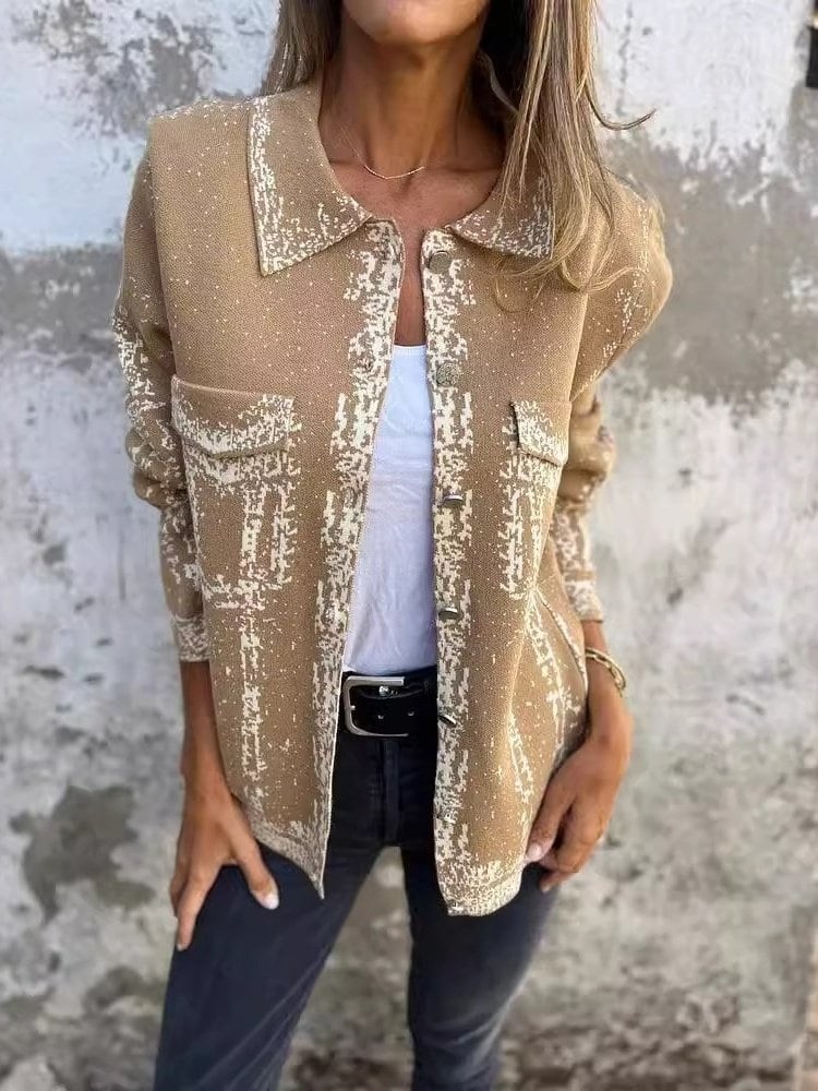 The khaki jacket from the front