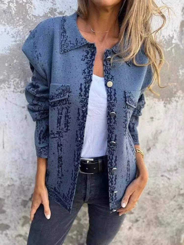 In blue