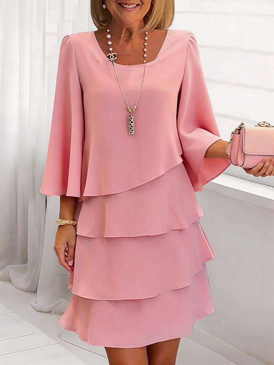 In pink