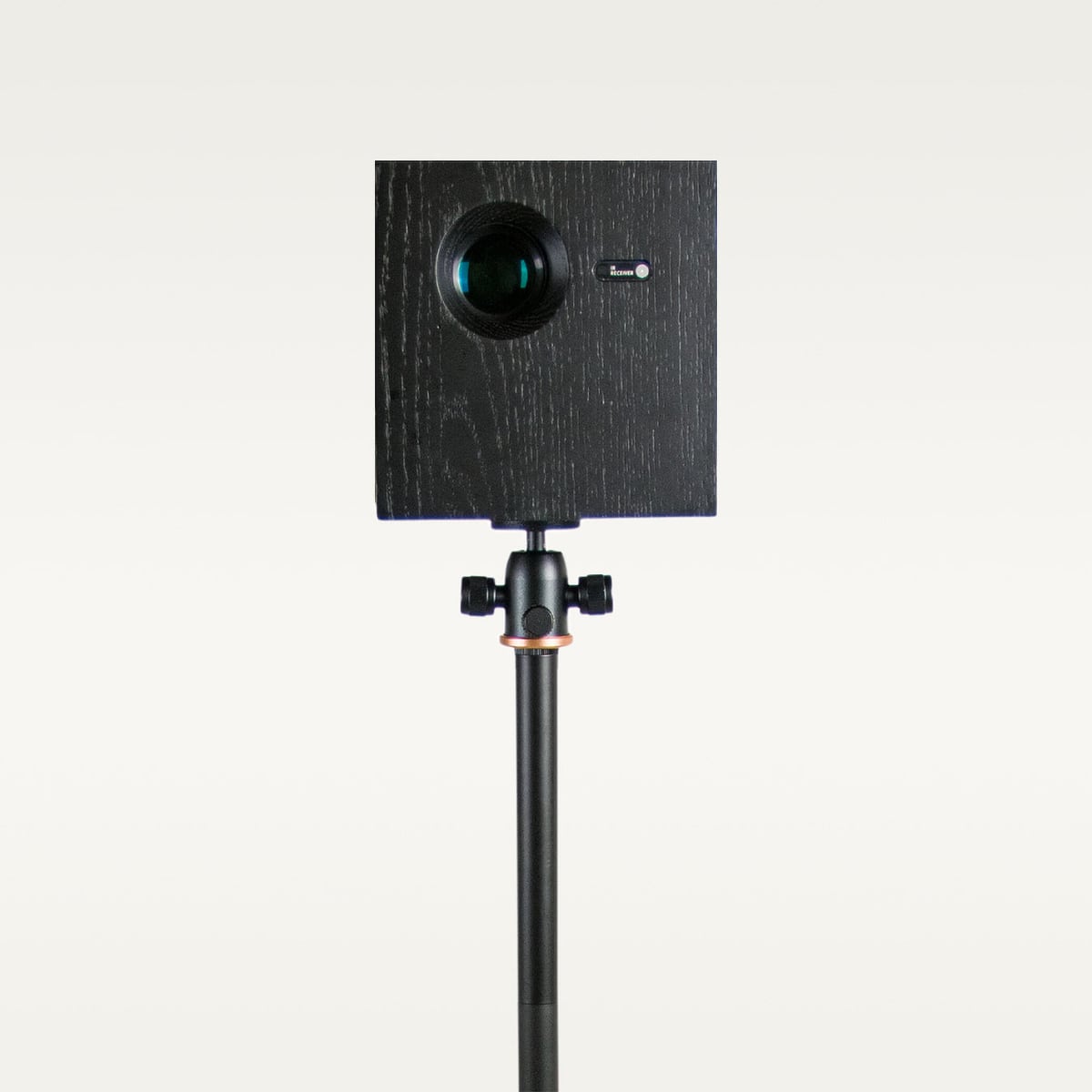 A projector mounted on the head