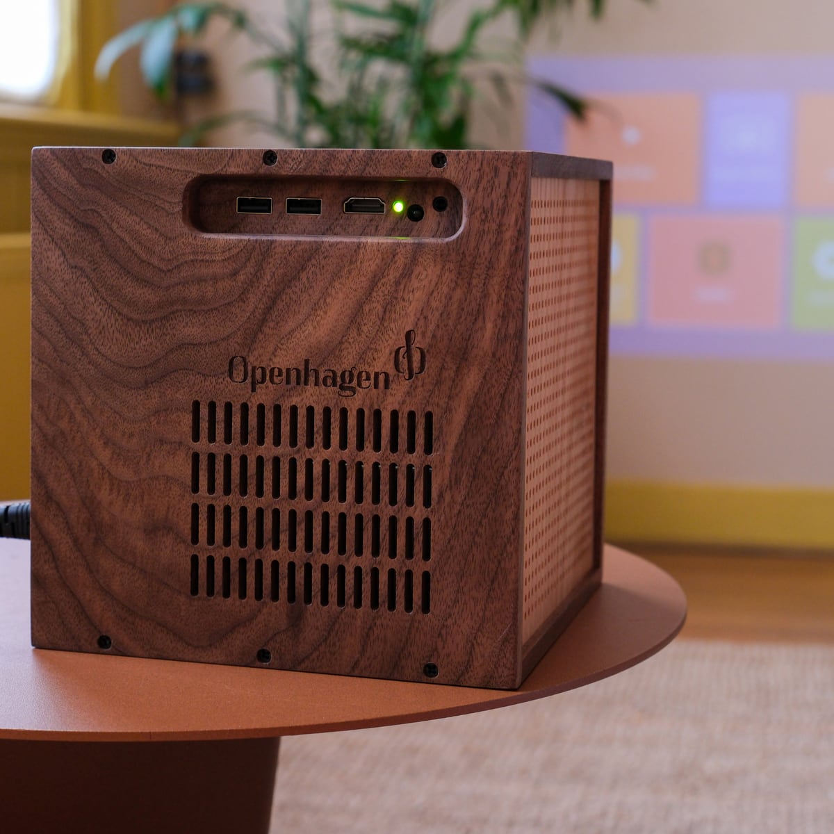 Ports and vents on the back