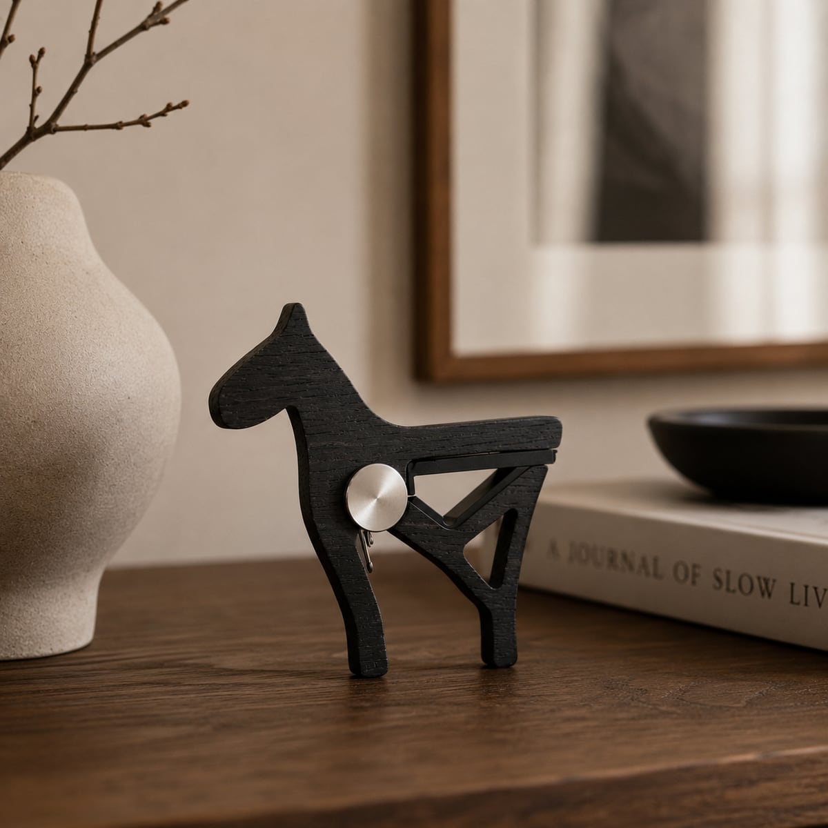 Black-stained oak