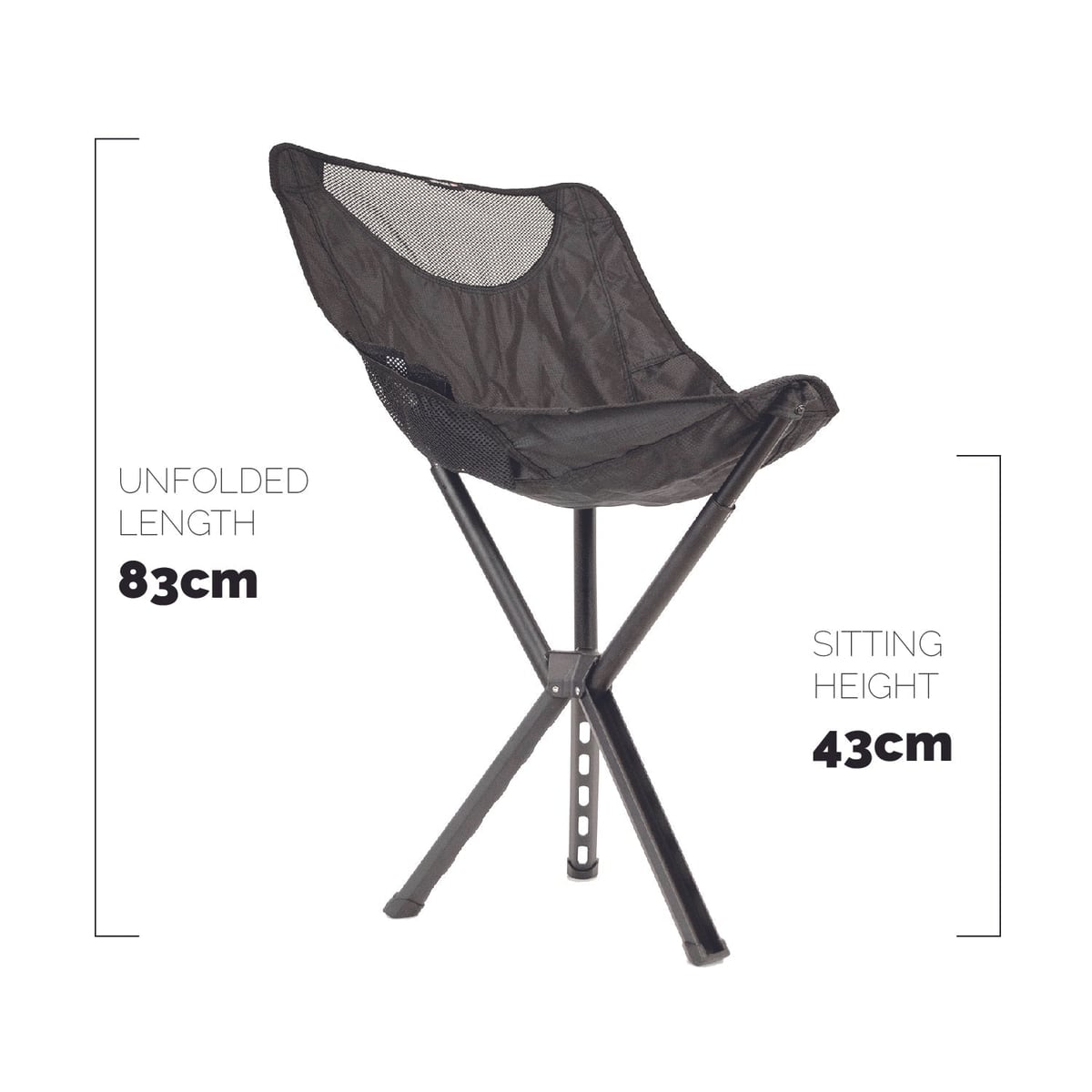 Unfolded length and seat height