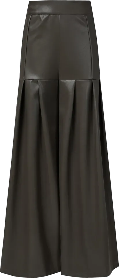 Pantalón ancho de polipiel
