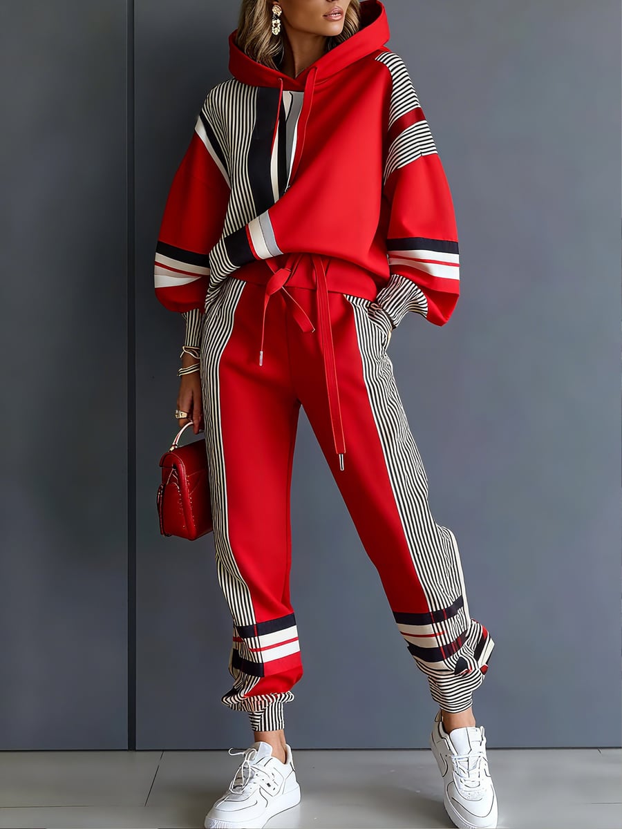 Full length, with joggers