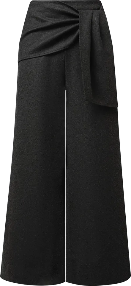 Pantalón ancho con lazada lateral