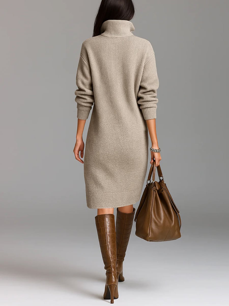Back view showing the midi length