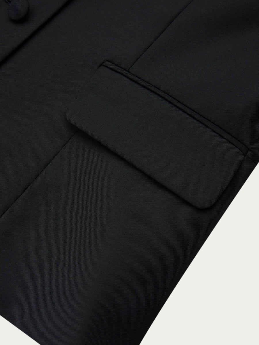 Close-up of the pocket flap