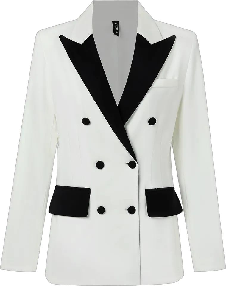 Tuxedo blazer with black lapels